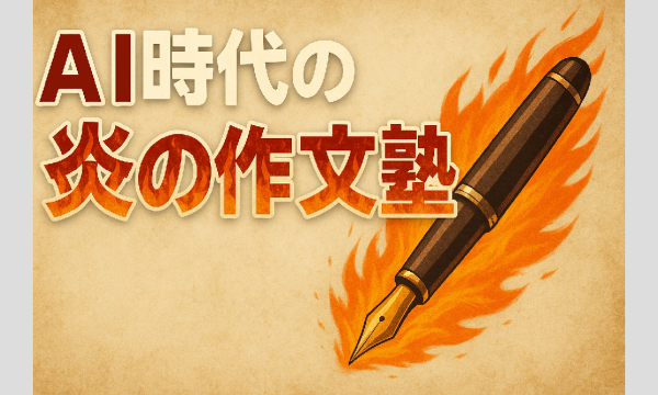 【データ販売あり】AI時代の炎の作文塾（オンライン第2回）