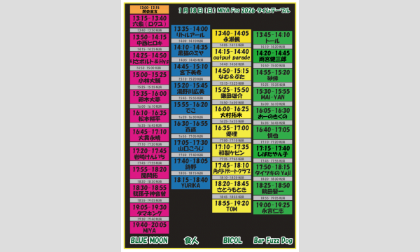 2026年1月18日(日)【MIYA Fes 2026】-甲府中心街サーキットイベント- イベント画像1