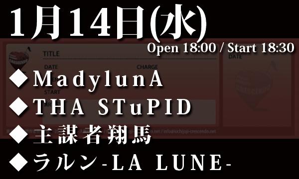 1/14(水)MadylunA presents 247生誕主催「Life Goes On」