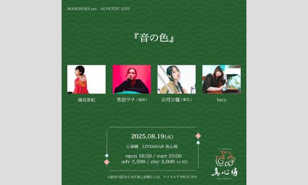 2025年8月19日(火)『音の色』 イベント画像1